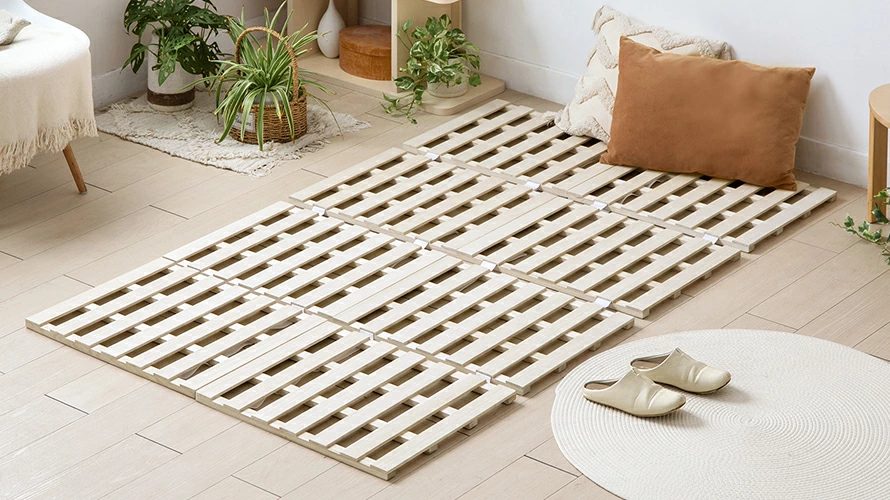 ダブル] 桐すのこベッド 4つ折り式｜モダンデコ公式｜インテリア・家具