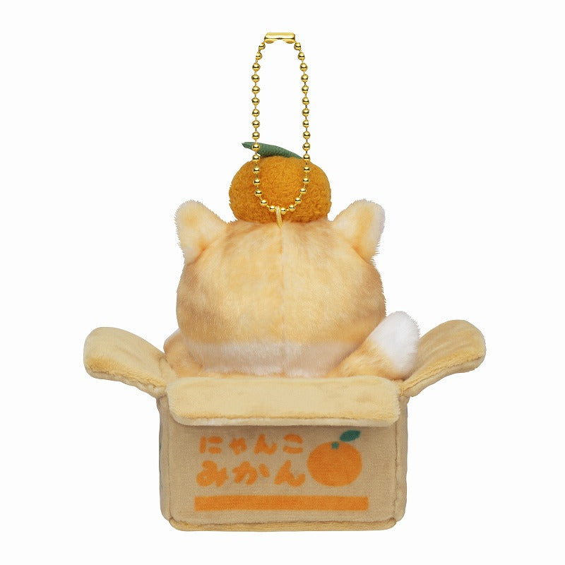 mofusand Peek-a-boo! Mandarin Box Meow Mascot Keychain | mofusand
