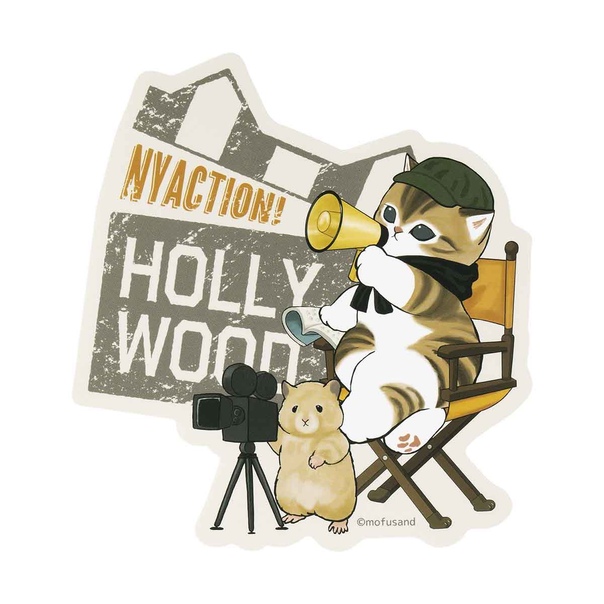 mofusand もふもふジャーニー 大きめサイズステッカー(監督にゃん