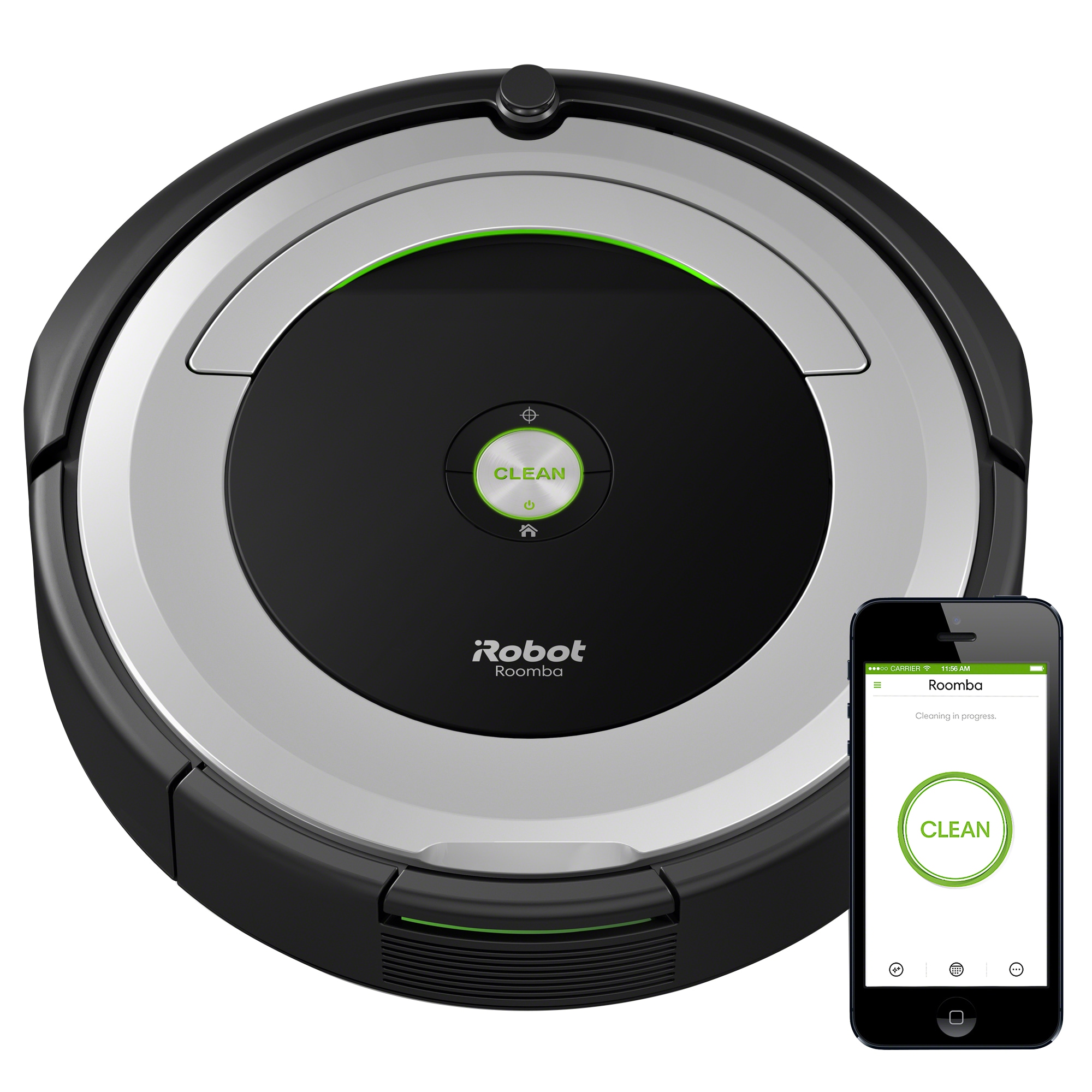 iRobot Roomba 690 Auto Charging Pet Robotic Vacuum R690020 at