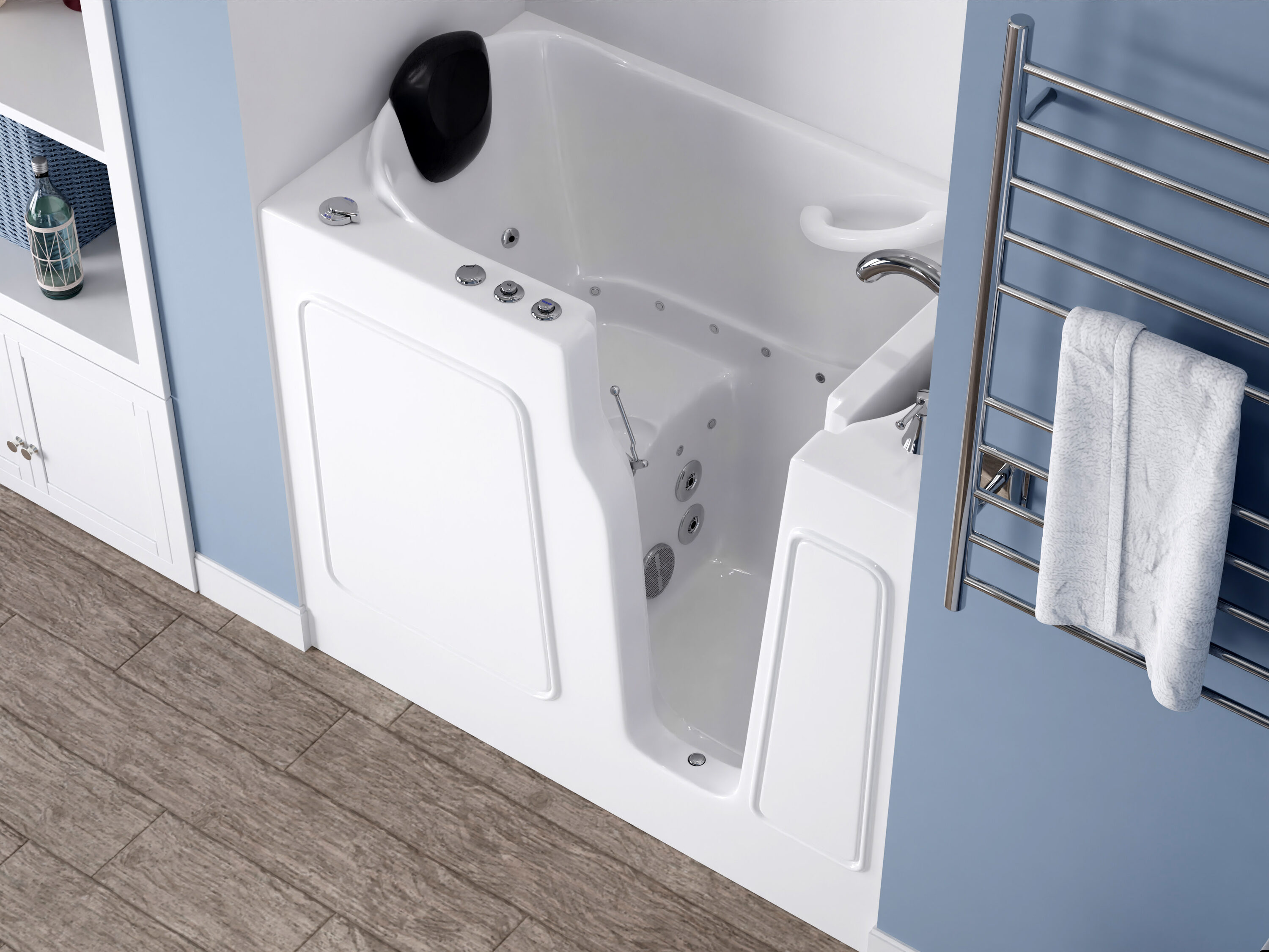 Endurance 26-in x 45.5-in White Gel-coated Fiberglass Walk-In