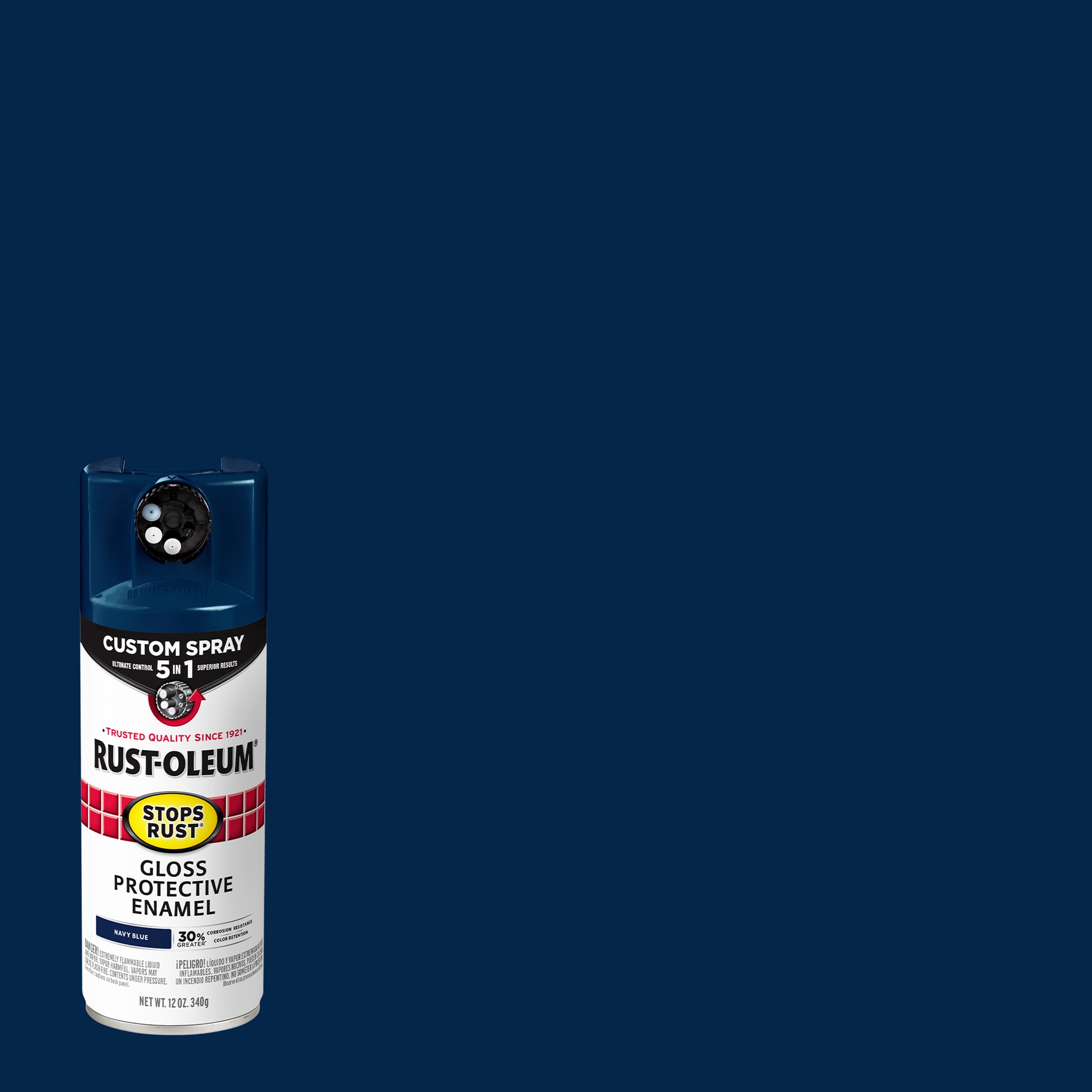 Rust-Oleum Stops Rust 5-in-1-Pack Gloss Navy Blue Spray Paint (NET