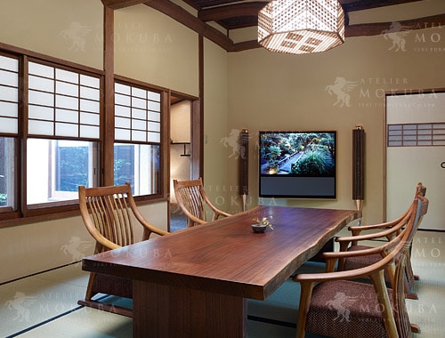 ローテーブルxカウンターxウォールナット【神奈川県秦野市 鶴巻温泉