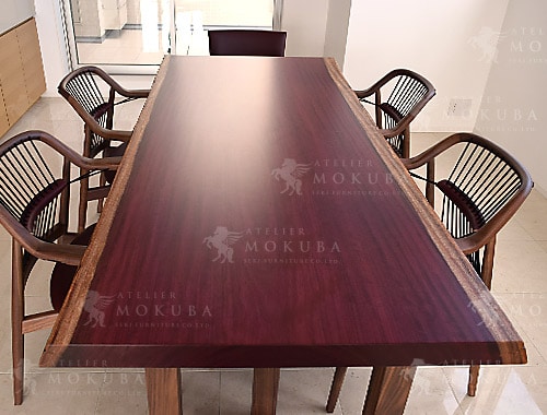 ダイニングテーブルxパープルハート【福岡県 個人住宅】パープルハート