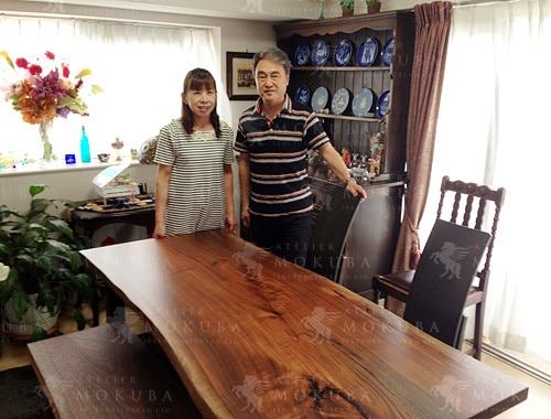 ダイニングテーブルxチェア・ベンチxウォールナット【福岡県 個人住宅