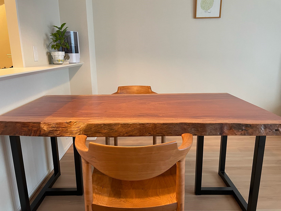 ダイニングテーブルxマホガニー【東京都 マホガニー様】シンガポール