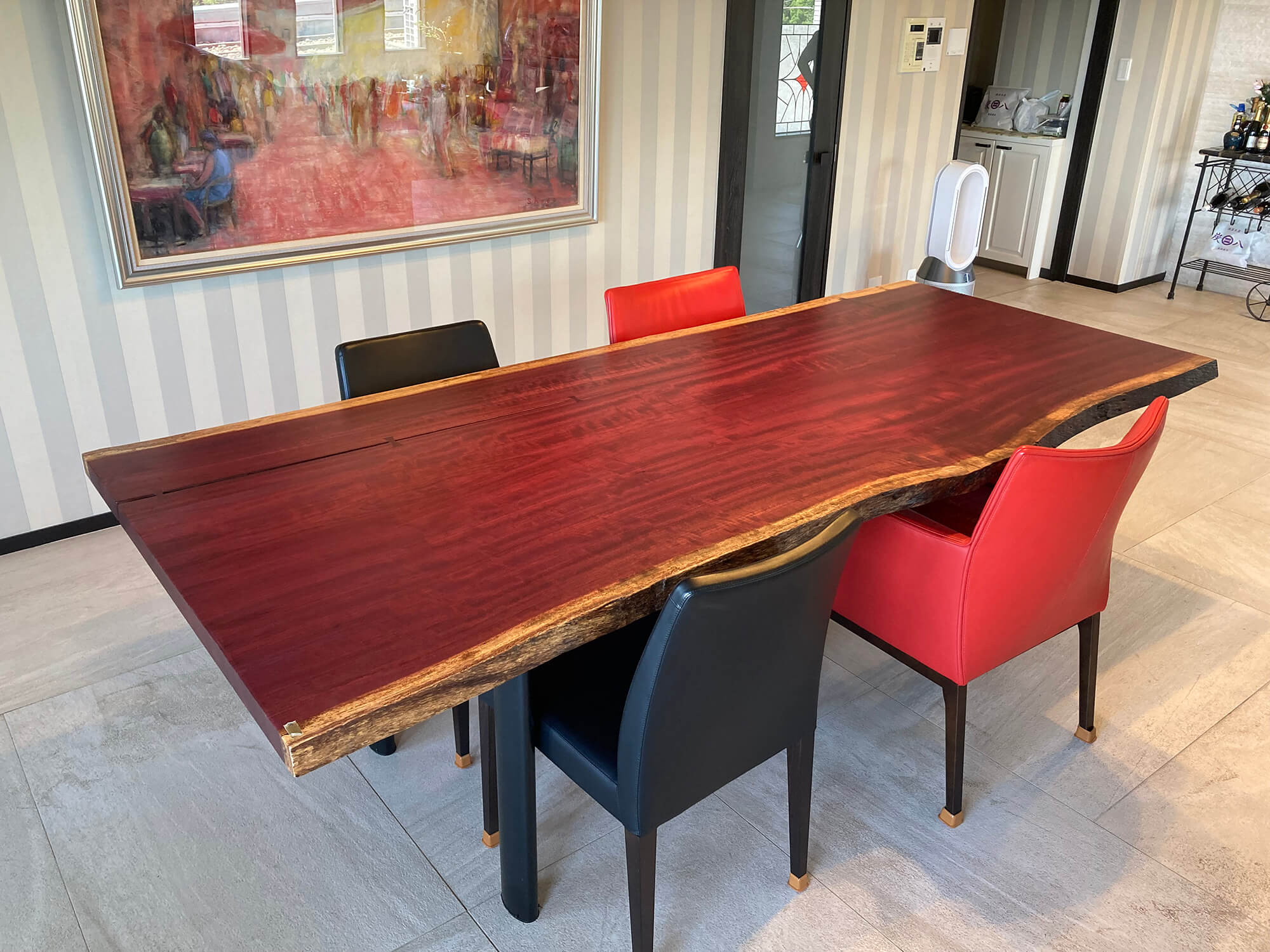 ダイニングテーブルxパープルハート【兵庫県 S様】パープルハートの一