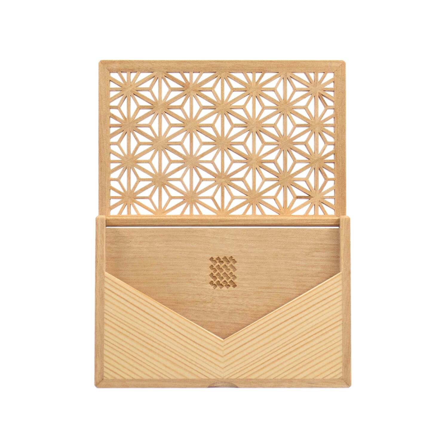 Enishi 組子細工のカードケース 木製 横型名刺入れ 名刺入れ 名刺