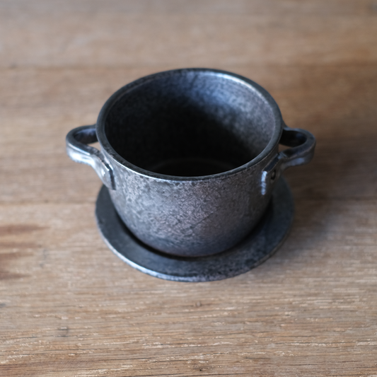 石渡磨美 さん ウォーマー スープカップ 新品未使用 茶 セット売り