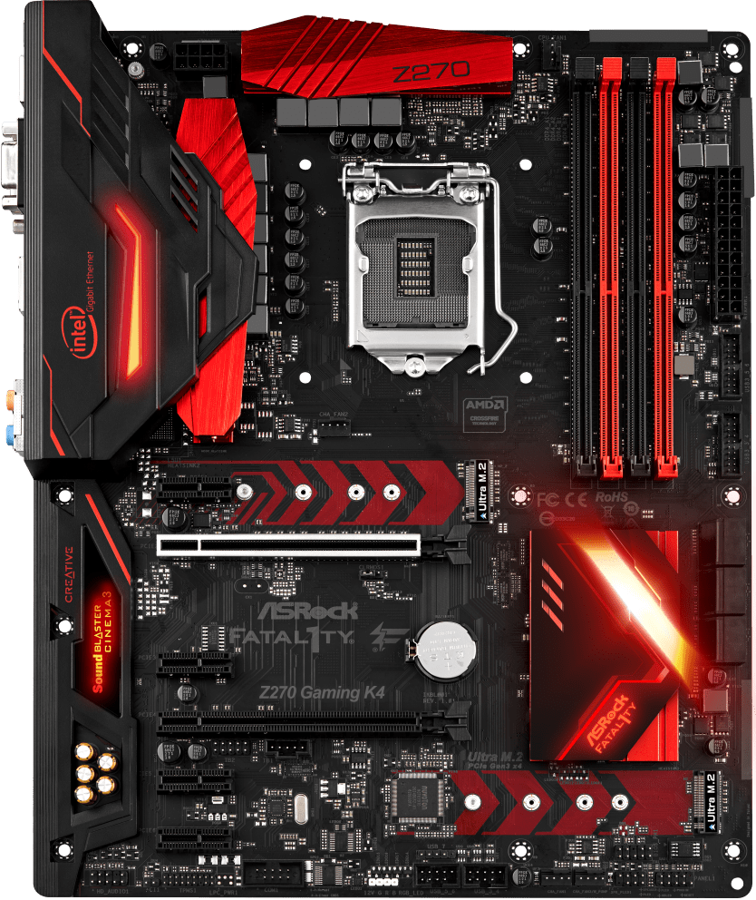Asrock Fatal1ty Z270 Gaming K4 - Motherboard Specifications On