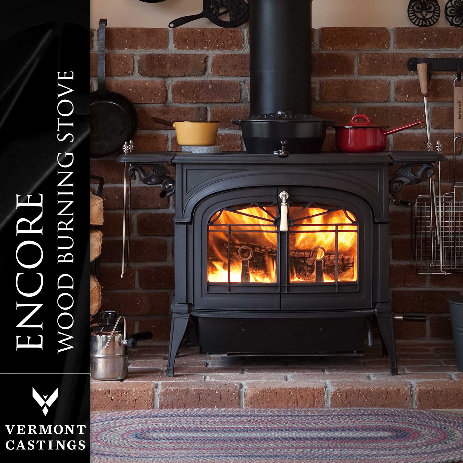 Vermont Castings Encore Flexburn Wood Stove - Classic Black, Epa