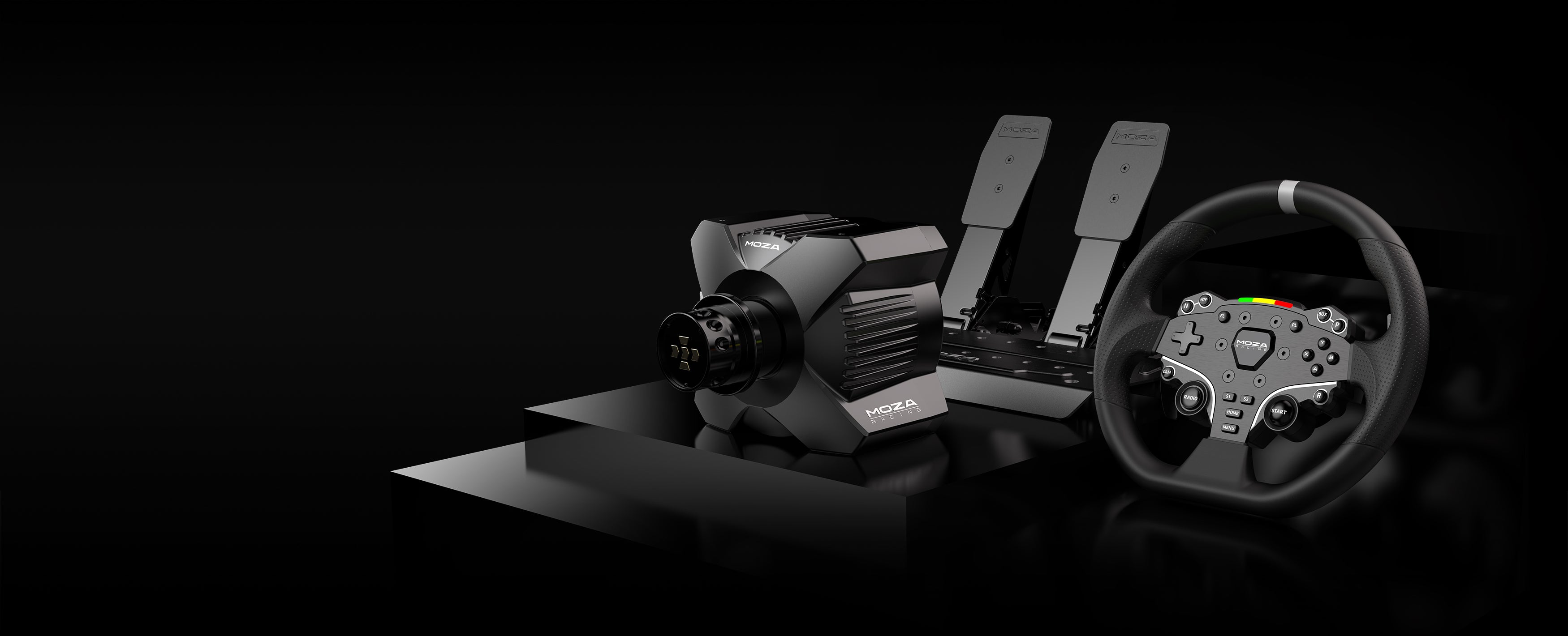 MOZA R3 PC用レーシングホイール＆ペダル｜3.9Nmダイレクトドライブ