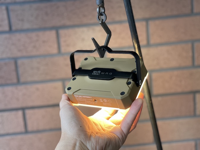 WAQ LEDランタン2 使用レビュー。メインランタンとしても使えて見た目