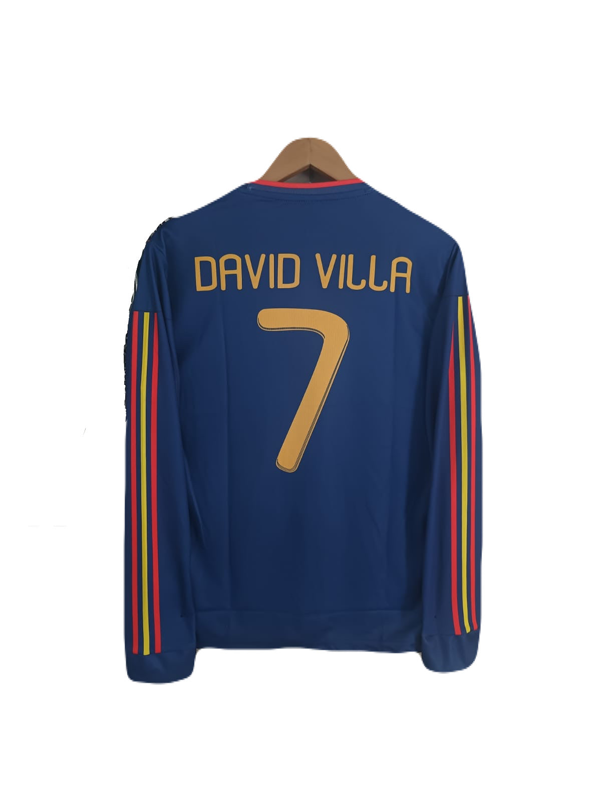 Spain 2010 World Cup Final David Villa Full sleeve Embroidery