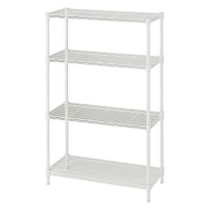 カラーシェルフ4段 ホワイト 約幅64.5×奥行29.5×高100.5cm ｜ ミスター