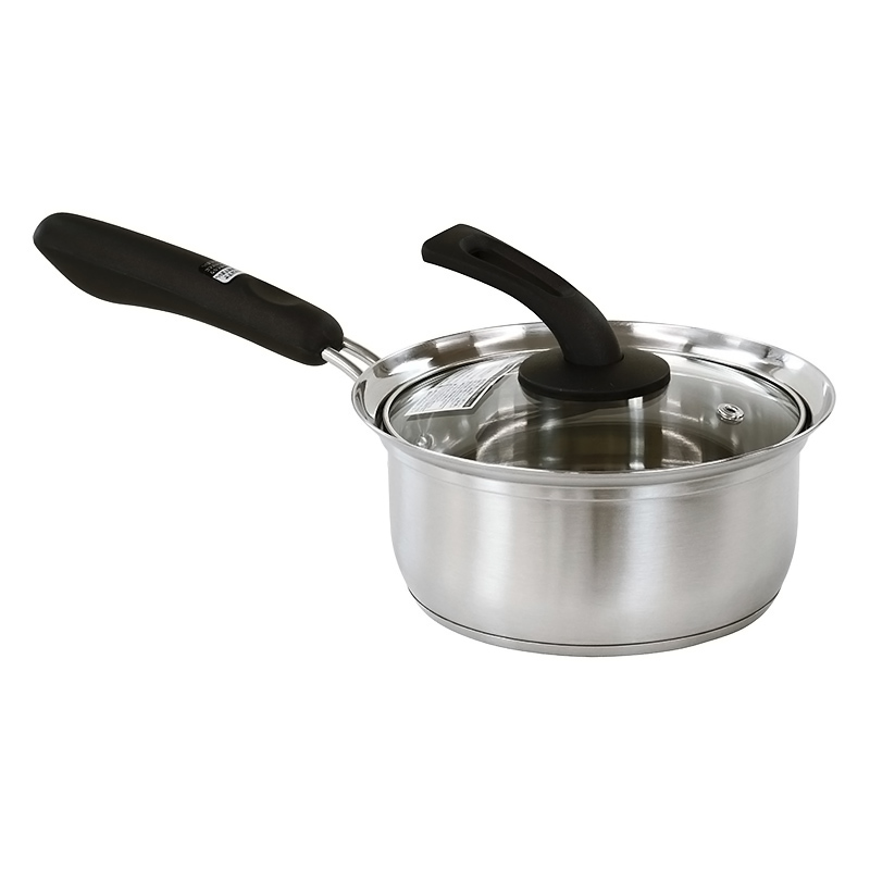 フタが立てられる ステンレス片手鍋 16cm ガス・IH対応 ｜ ミスター