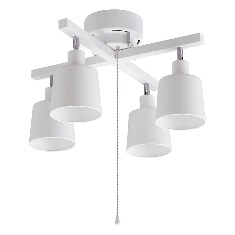 4灯シーリングライト クロス形 ホワイト CE4LA-20C-W ｜ ミスター