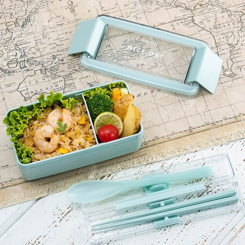 とっても強いケース&はし・スプーンセット ミント ｜ ミスターマックス