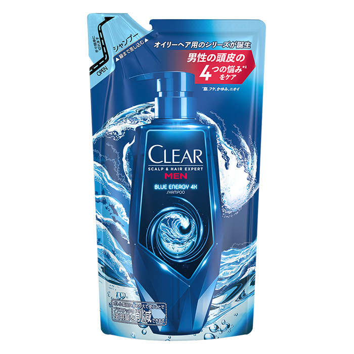 クリア ブルーエナジー4xスカルプシャンプー 詰替 280g ｜ ミスター