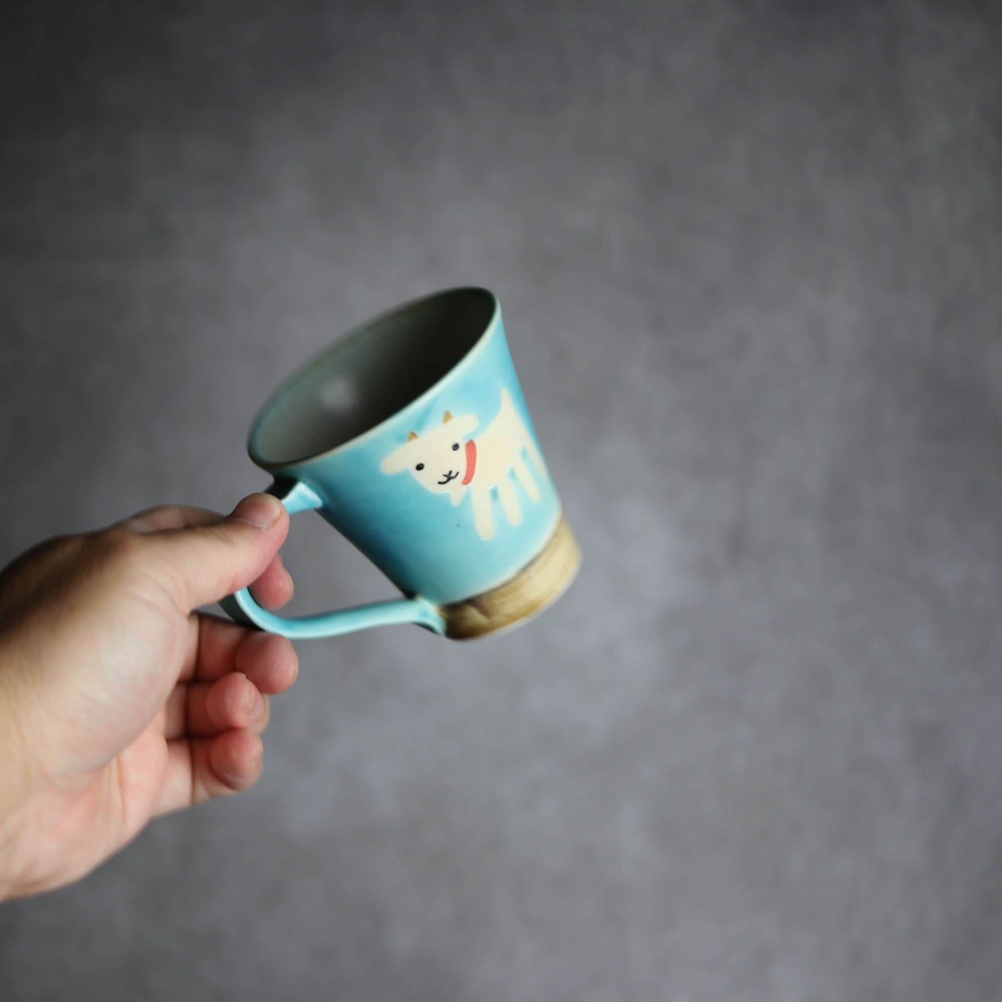 アニマルマグ ヤギ5 やちむん 陶器 atelier qucchane｜atelier