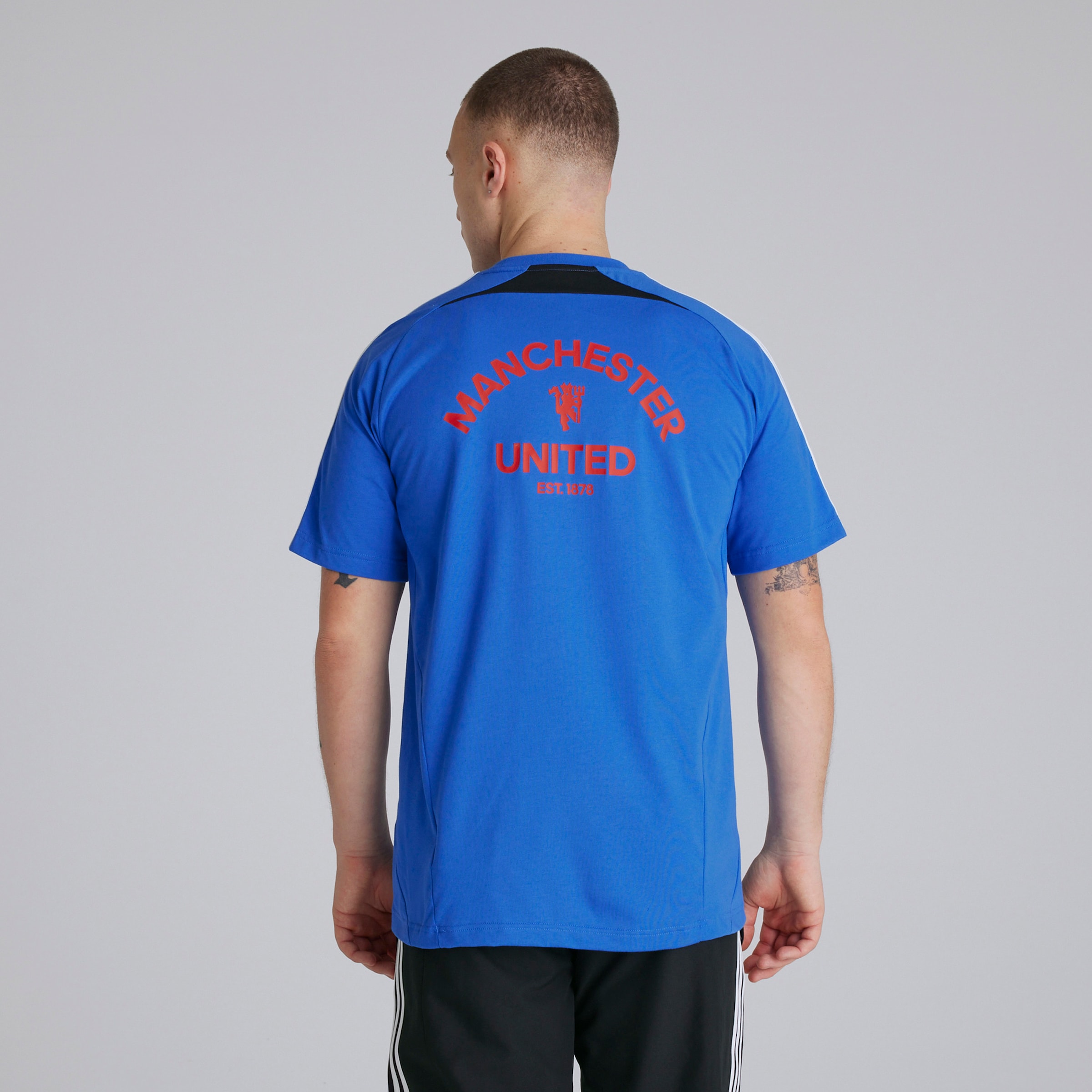 Buy Manchester United x adidas Urban Purist T-Shirt Blue