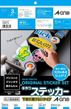 エーワン™ 手作りステッカー 28875,下地が透けないタイプ