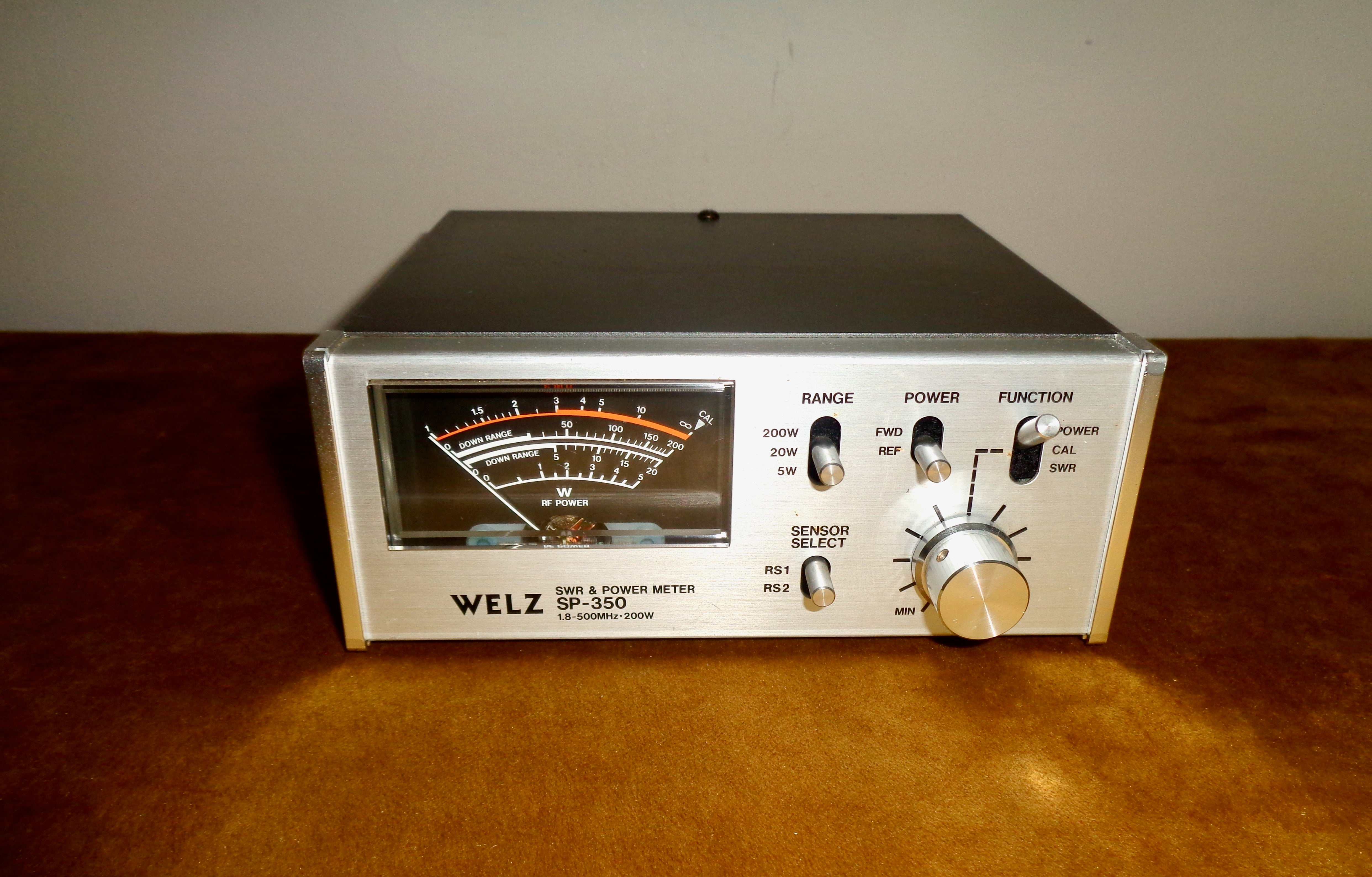 Welz SP 350 SWR and Power Meter 1.8-500MHz 200W – Mullard Antiques