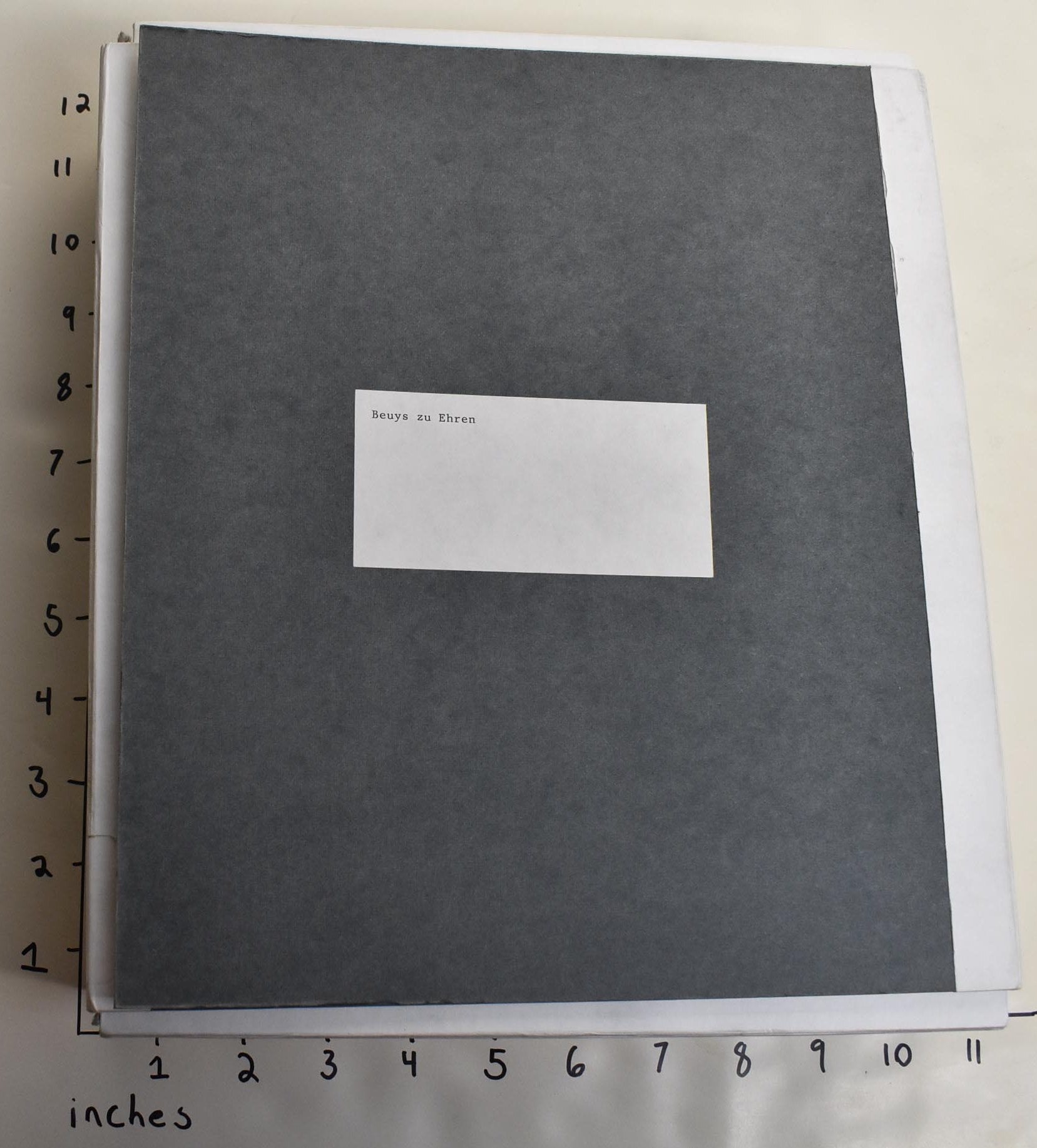 Beuys zu Ehren: Drawings, sculptures, objects, vitrines and the