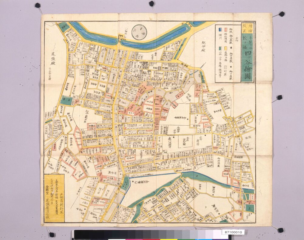 尾張屋版江戸切絵図 四ツ谷絵図全 | ToMuCo - Tokyo Museum Collection