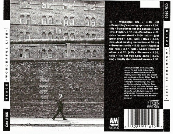 Black - Wonderful Life (1987 Nimbus CD) VG+ – Music CD (Studio