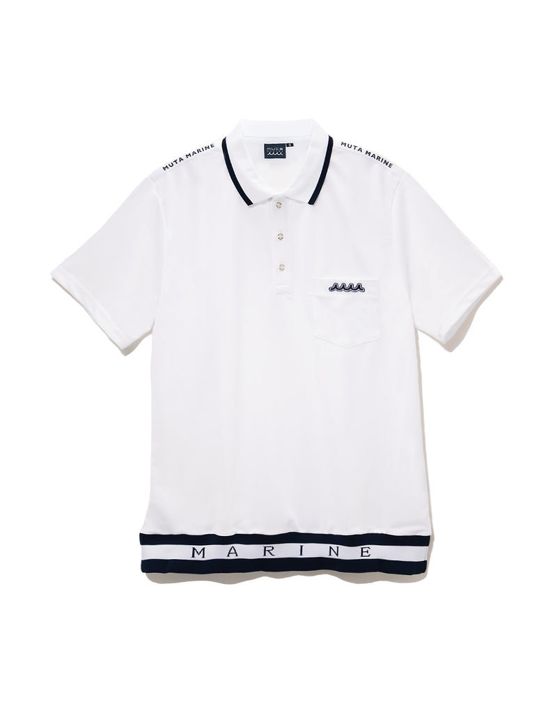 店舗限定：muta MARINE GOLF 新宿髙島屋店 ］ヘムリブポロシャツ [全2