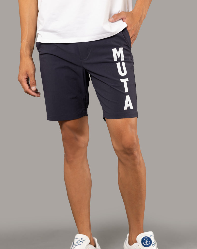 ストレッチナイロン ショートパンツ (バーチカルロゴ) [全6色] – muta