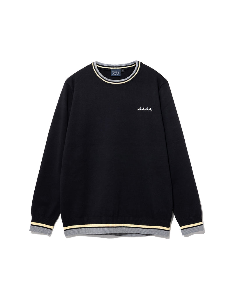 バイカラー クルーネックセーター [全3色] – muta Online Store