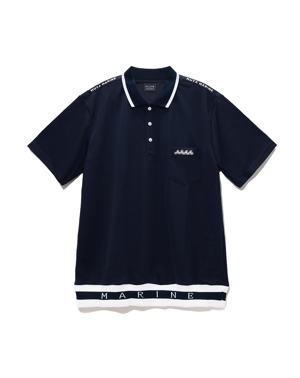 店舗限定：muta MARINE GOLF 新宿髙島屋店 ］ヘムリブポロシャツ [全2
