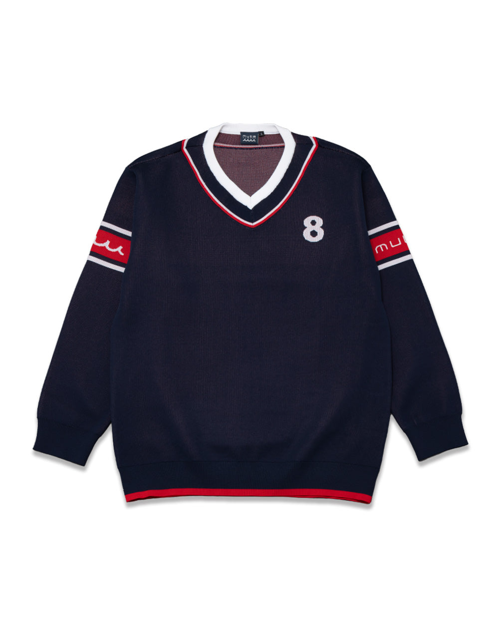 Vネック カレッジニット プルオーバー [全3色] – muta Online Store