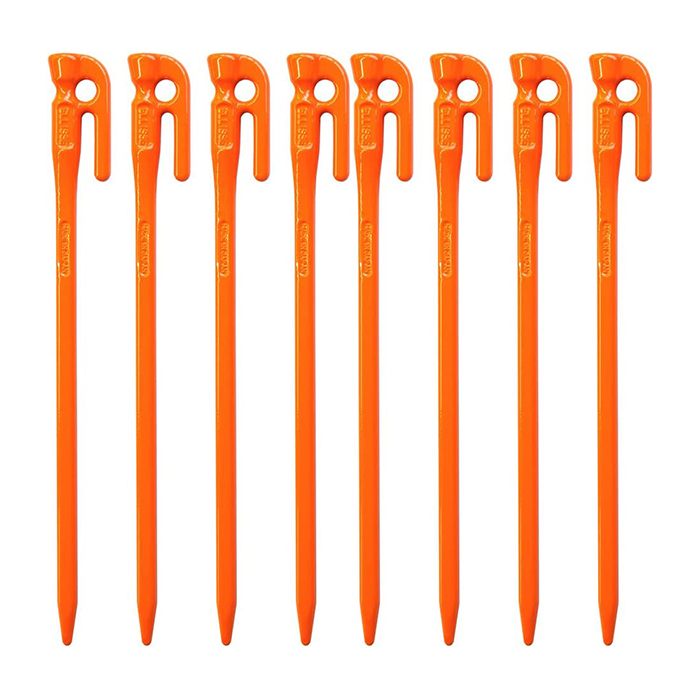 頑張って送料無料！】鍛造ペグ エリッゼステーク 28cm オレンジ MK