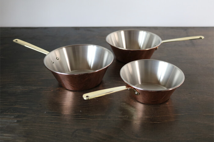 プレイクッキング 銅製コッパーシェラパン 中 COPPER100満水容量約