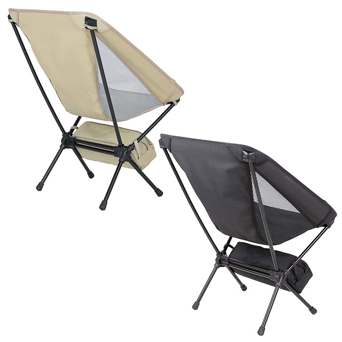 トレッカー ザ ライトチェア ブラック/カーキ［UC-1833/1835