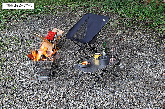 トレッカー ザ ライトチェア ブラック/カーキ［UC-1833/1835