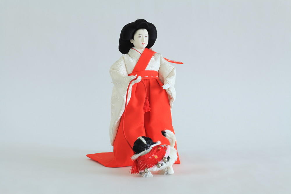 雛人形司 蓬左佳峰 狆引き官女 ｜ 信州・松本 水と人形のまち 高砂通り