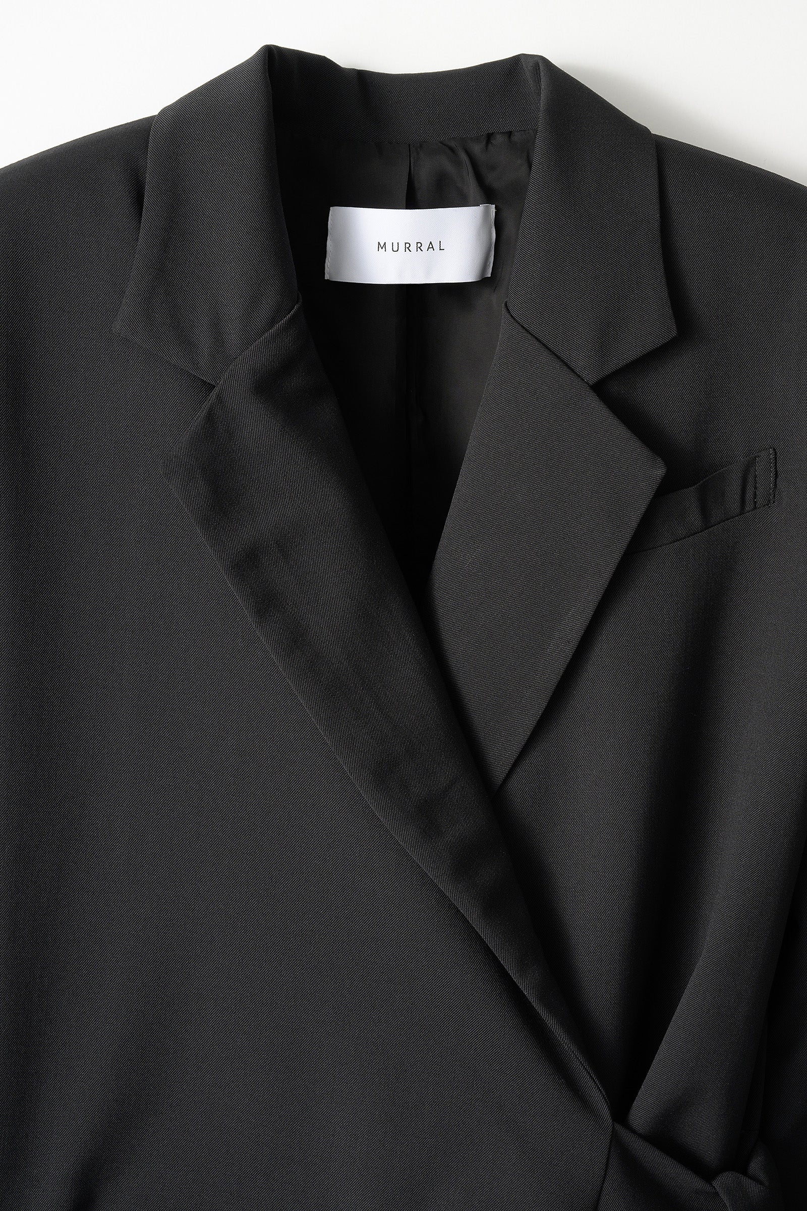 Slit sleeve lace jumpsuit (Black)