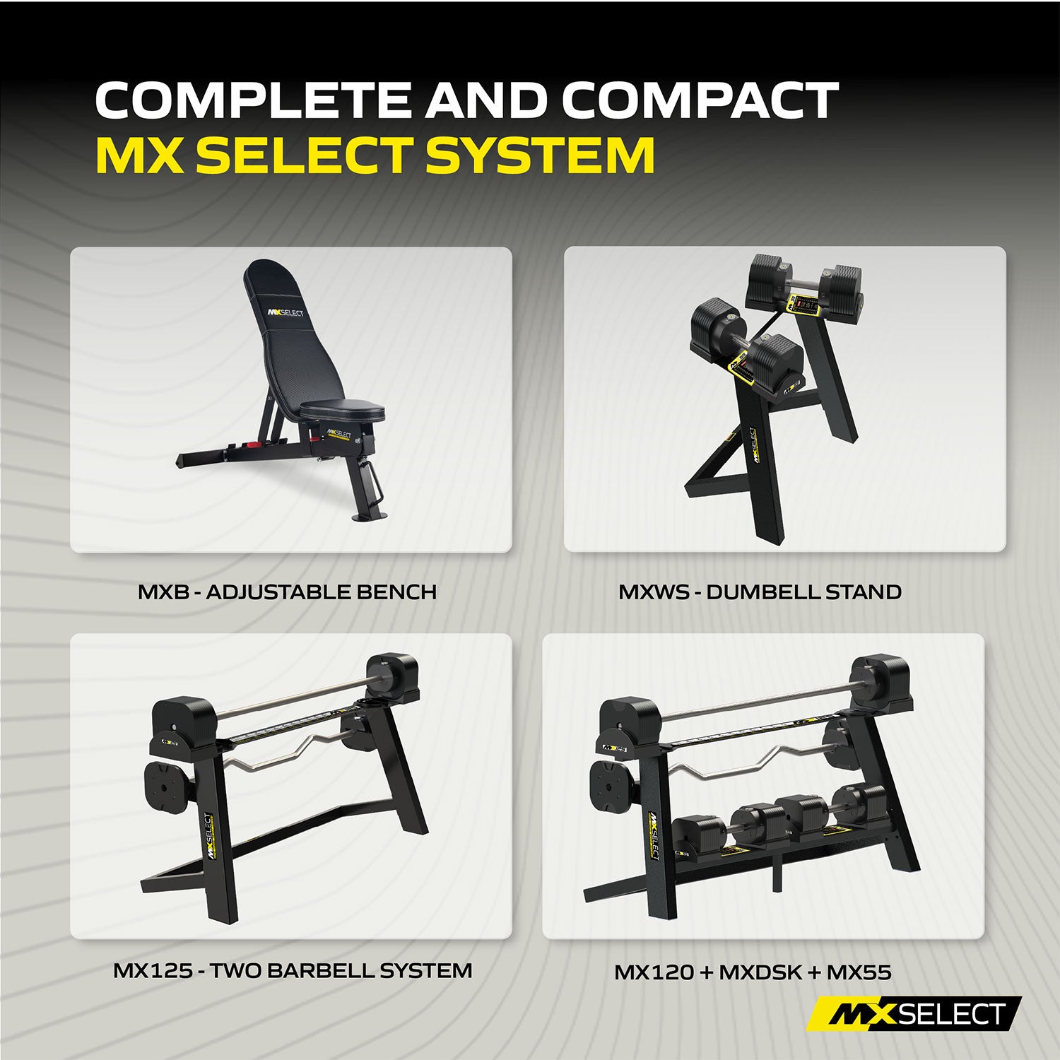 MX EVO 125 OPTIONAL DUMBBELL STORAGE FRAME