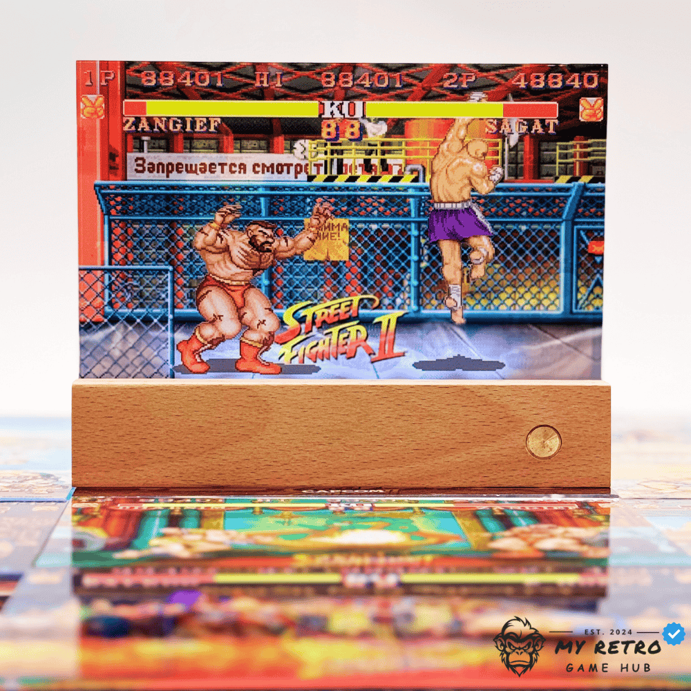 Acrylic Desktop Display – Street Fighter II Zangief's Stage