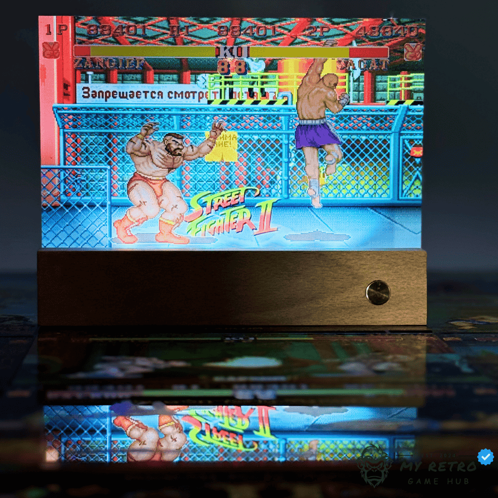 Acrylic Desktop Display – Street Fighter II Zangief's Stage