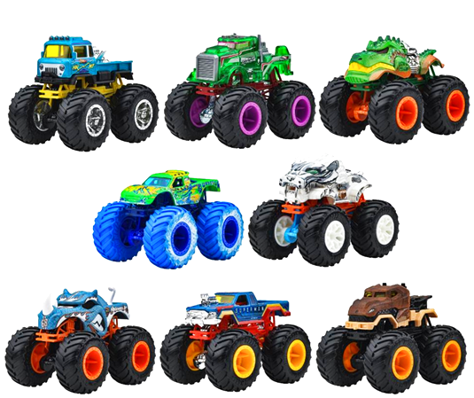 ホットウィール モンスタートラック 1:64 アソート8台セット (国内流通