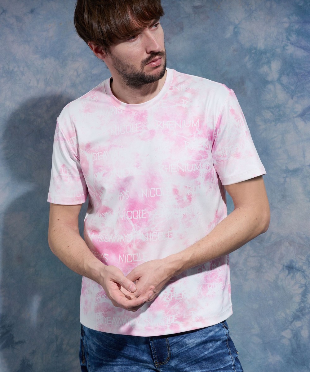 WEB限定】ムラ柄ロゴプリント半袖Tシャツ｜Tシャツ｜ニコル公式通販