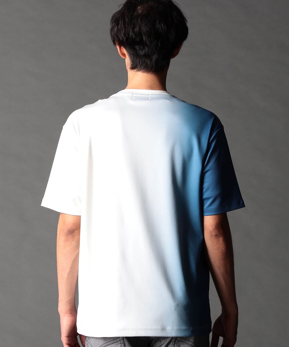 ストレッチポンチ 縦ロゴグラデーションTシャツ｜Tシャツ｜ニコル公式