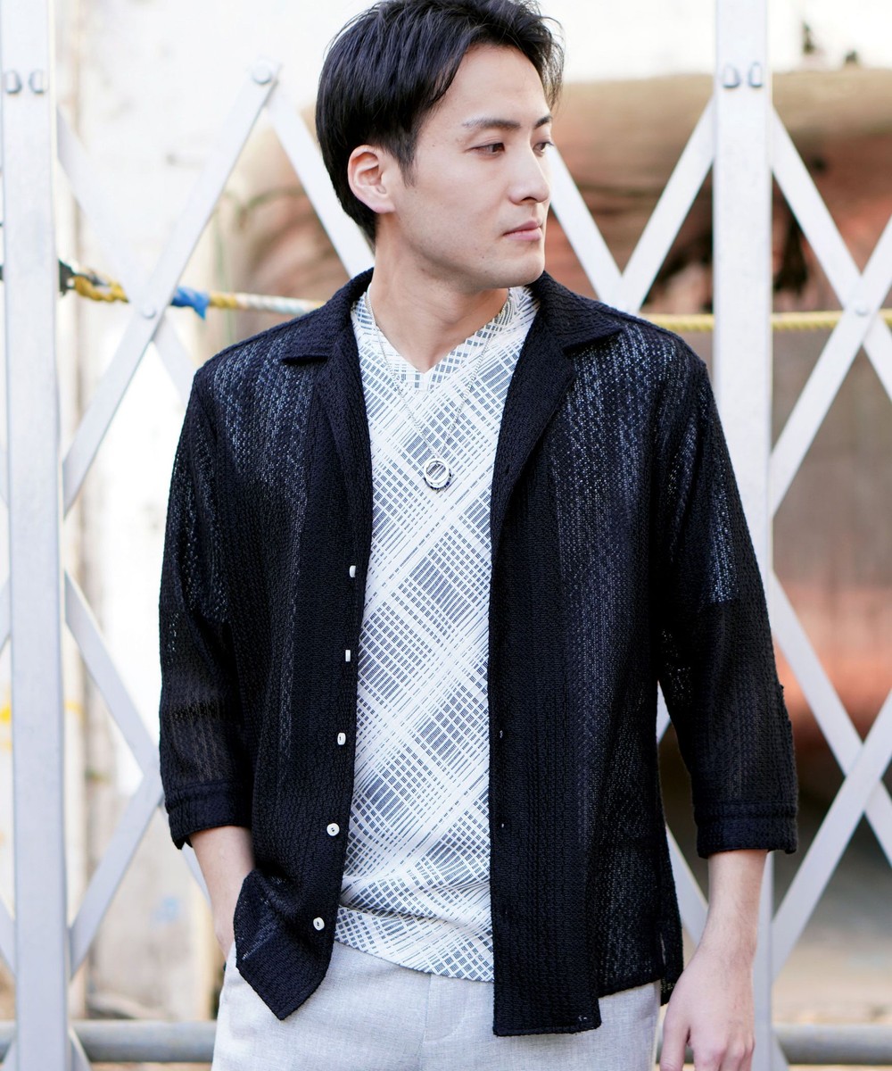 ラッセルレース7分袖シャツ｜シャツ/ブラウス｜ニコル公式通販サイト