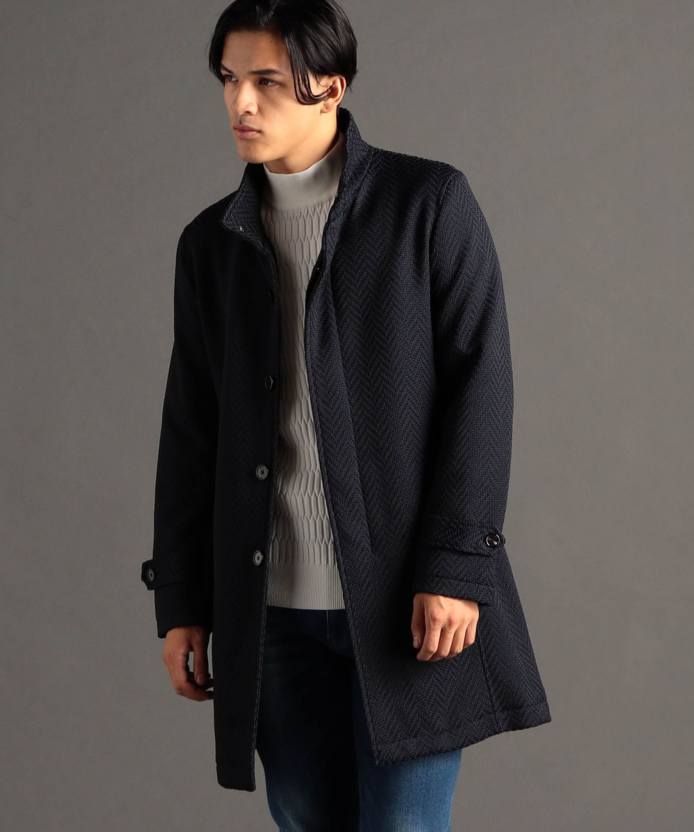 canal deux Luxe】ヘリンボン スタンドカラーコート｜その他コート