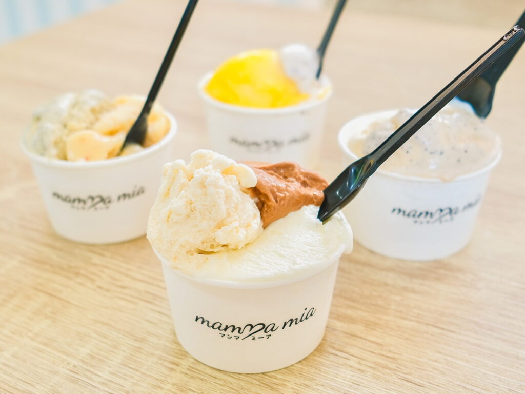 mamma mia（マンマミーア）】山間の町に小さなジェラート屋さんが